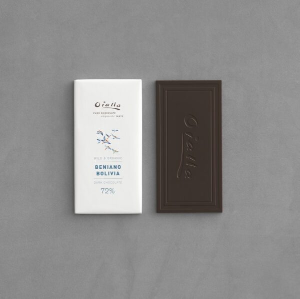 72% Organic Dark Oialla Chocolate, 60g bar