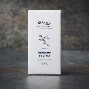 72% økologisk mørk Oialla chokolade (1 kg / 4 kg)