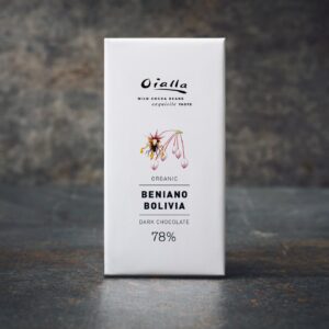 78% økologisk mørk Oialla chokolade, 60g bar